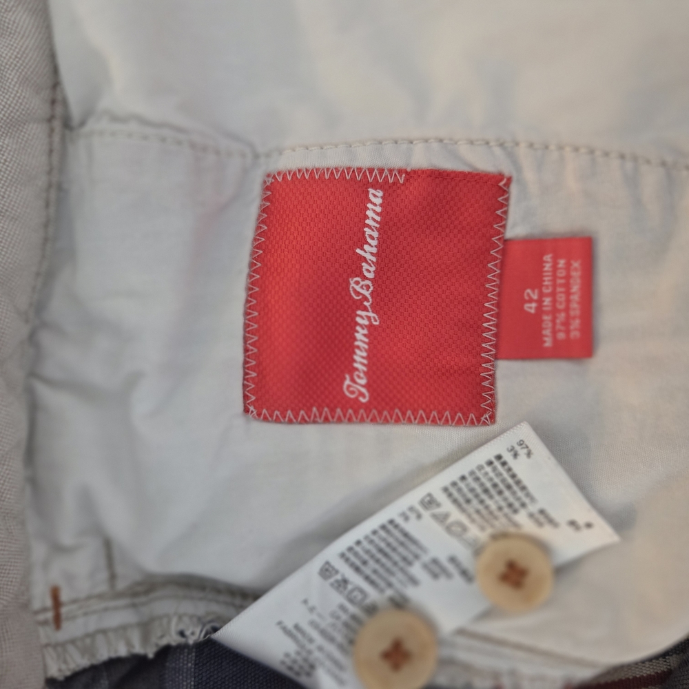 Tommy Bahama Men's Plaid Shorts - Red, Blue, Cream - Picture 4 of 4